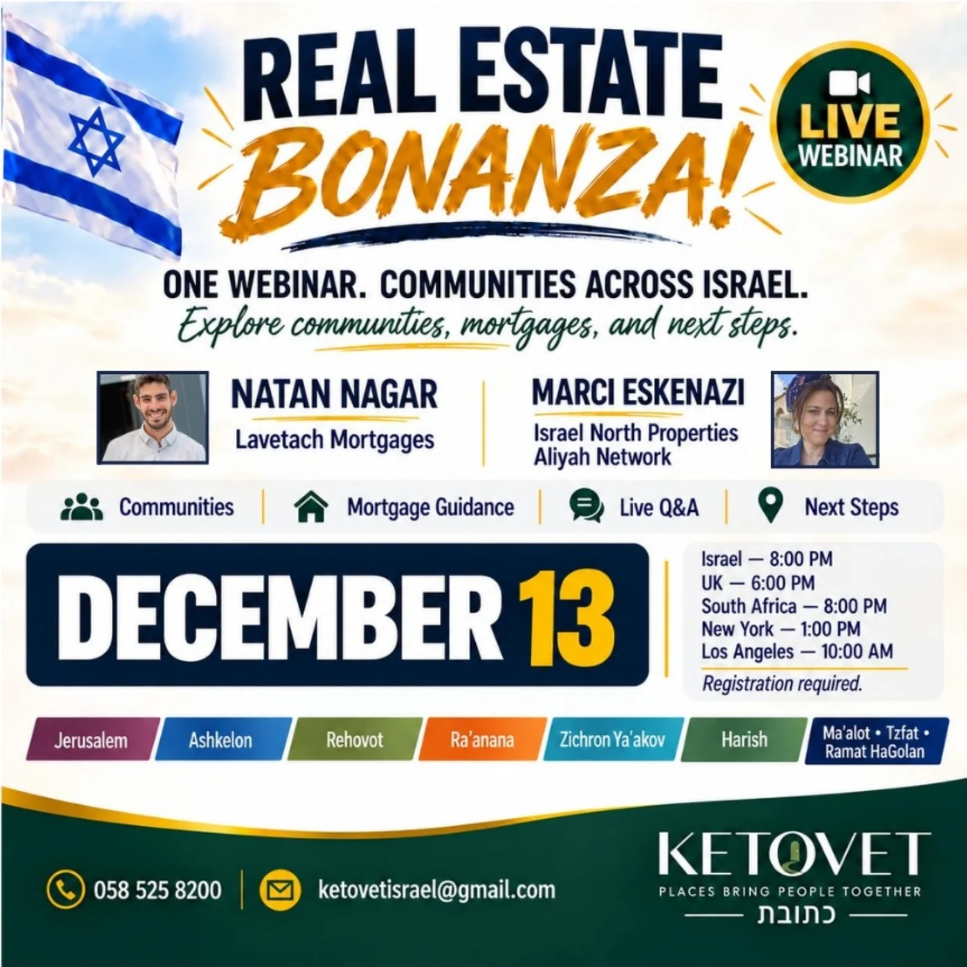 Real Estate Bonanza webinar flyer